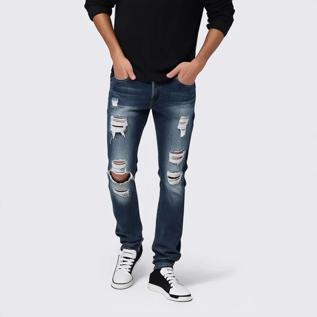 Quần jeans cách điệu