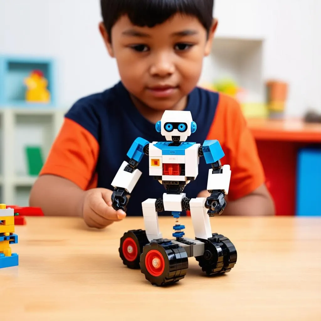 robot lắp ráp lego