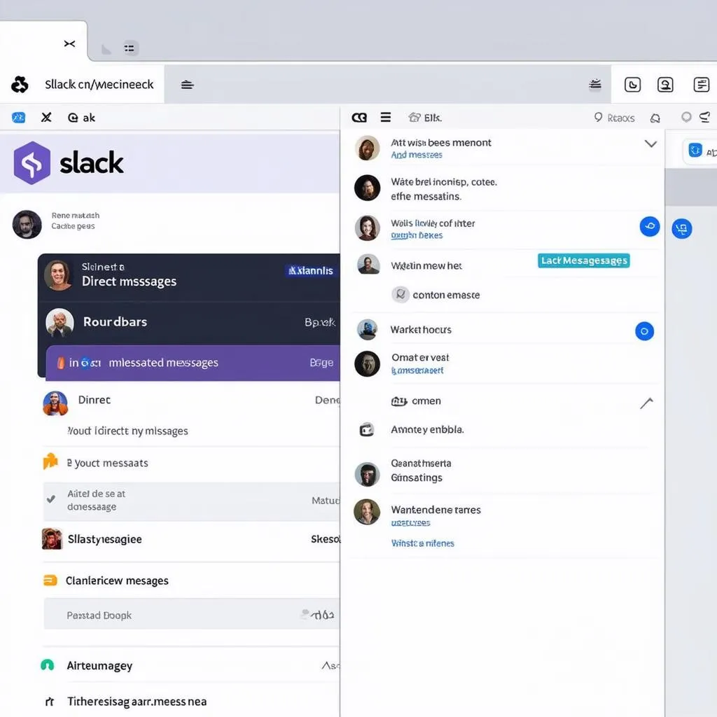 Giao diện Slack