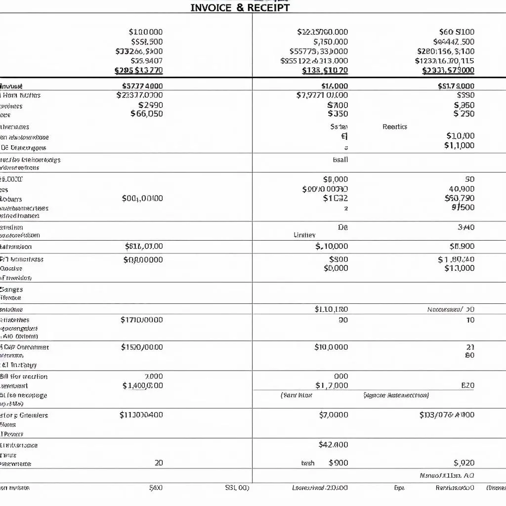 So sánh Invoice, bill, receipt