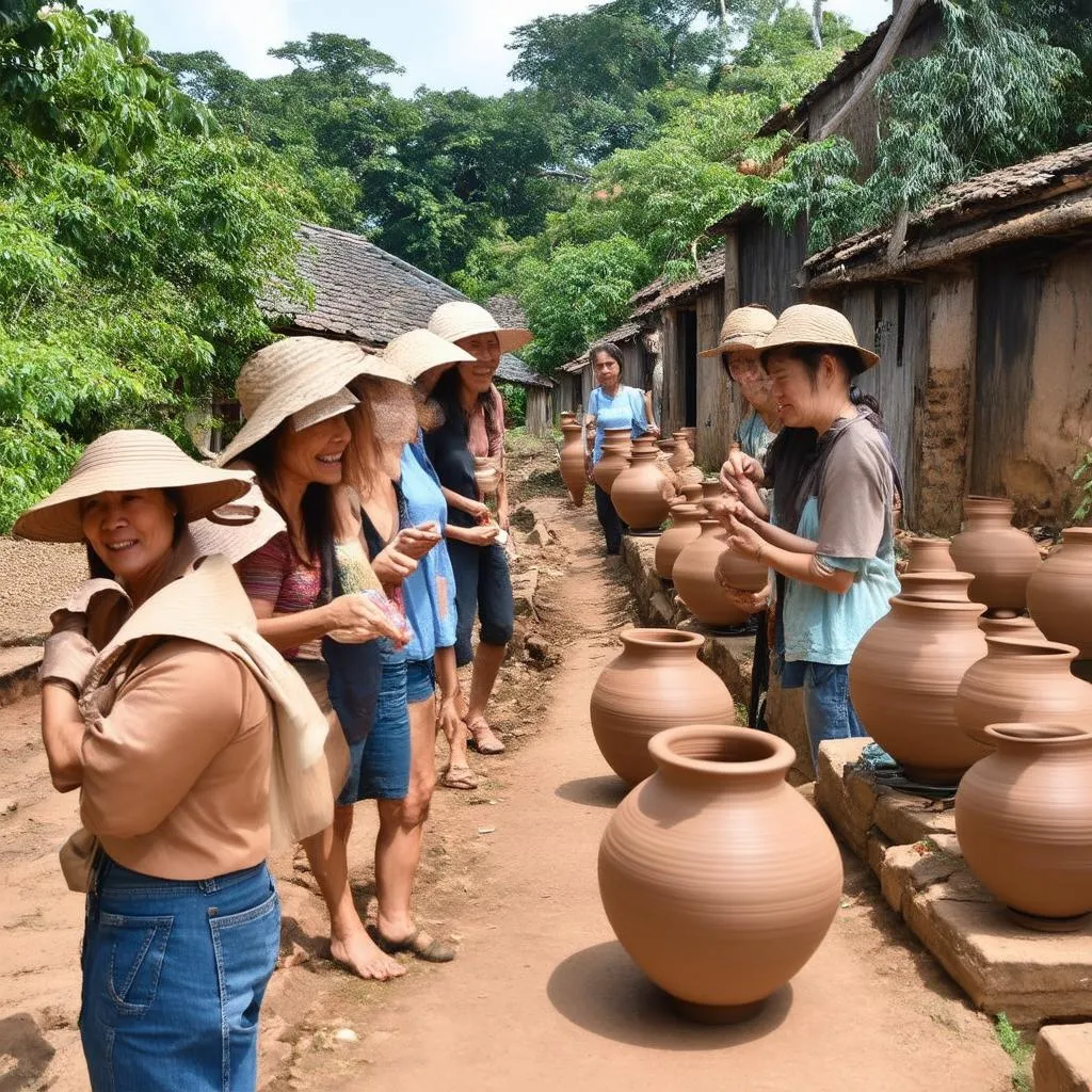 tham quan làng nghề gốm sứ