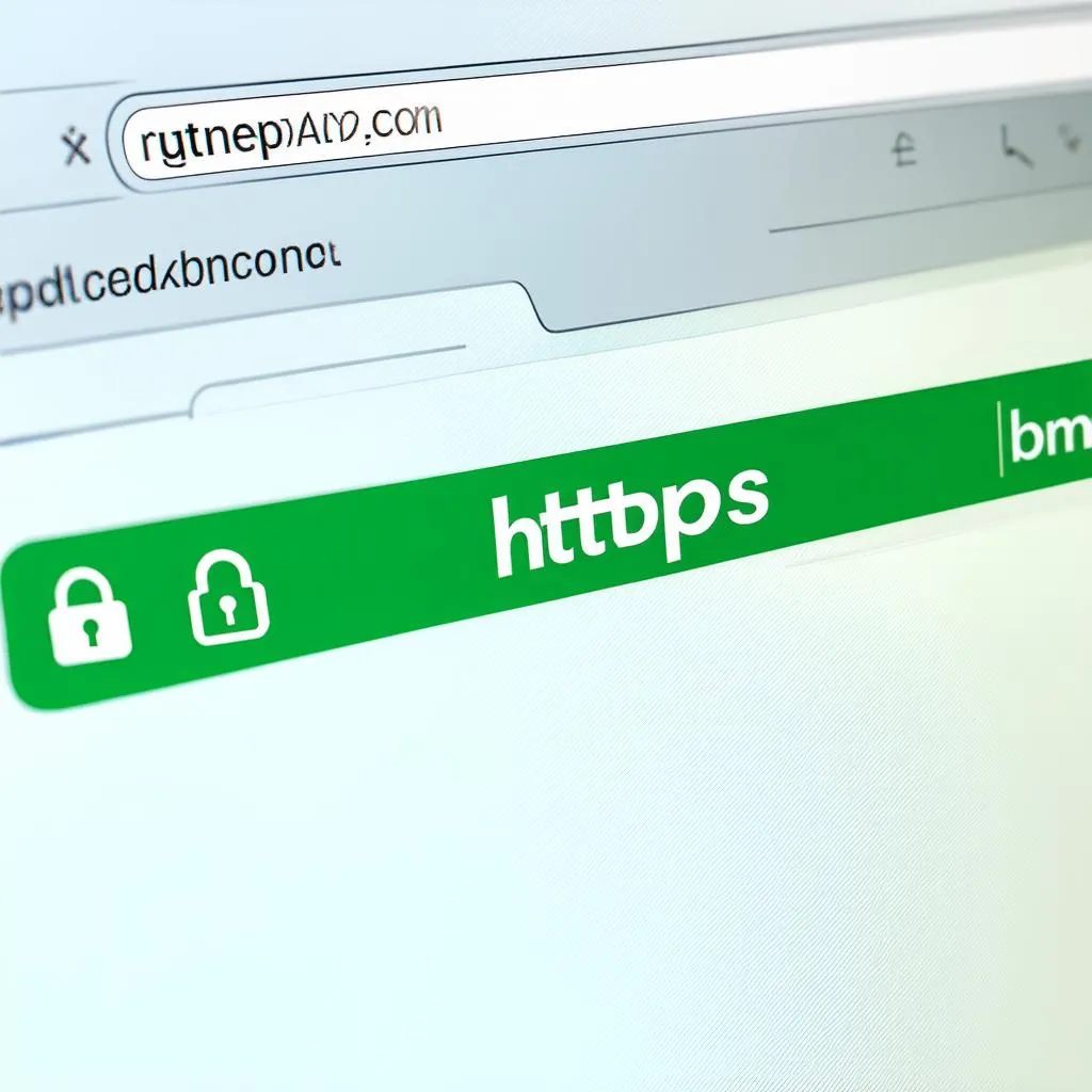 HTTPS address bar