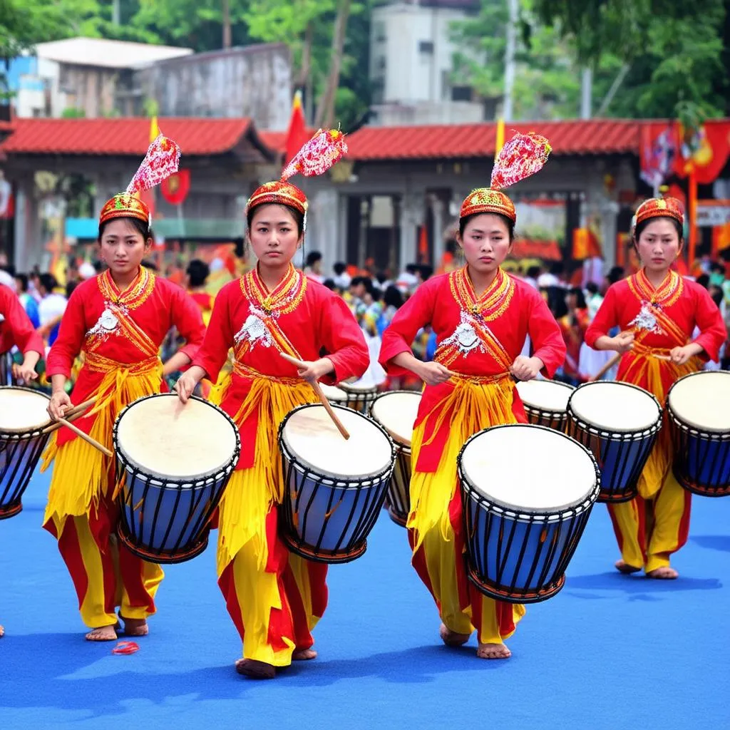 Tiếng trống hội làng