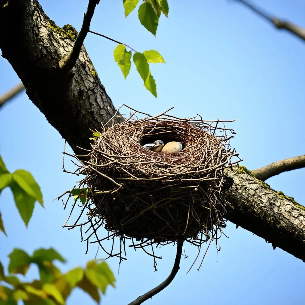 Bird Nest on Tree