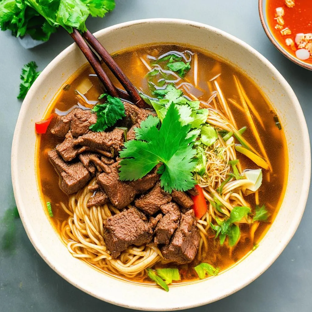 Tô phở áp chảo