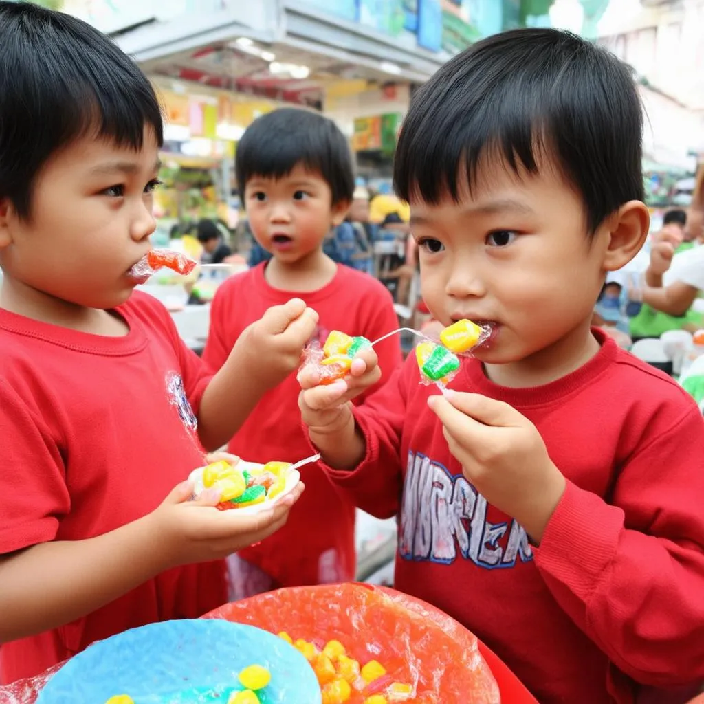 Trẻ em ăn kẹo Hamer