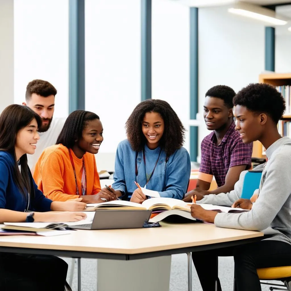 Students at University of Economics and Development