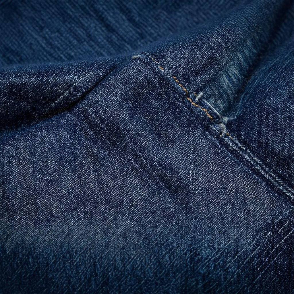 Vải denim xanh đậm