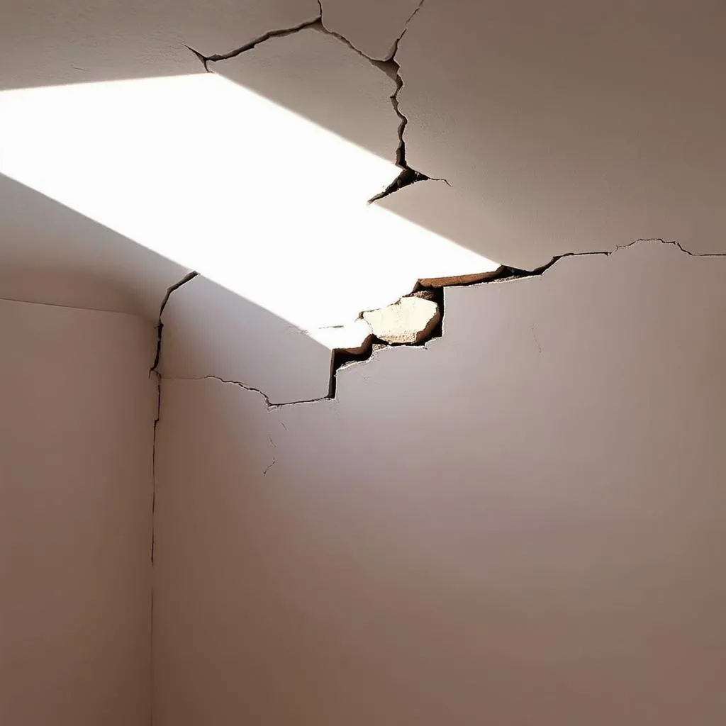 crack in the ceiling