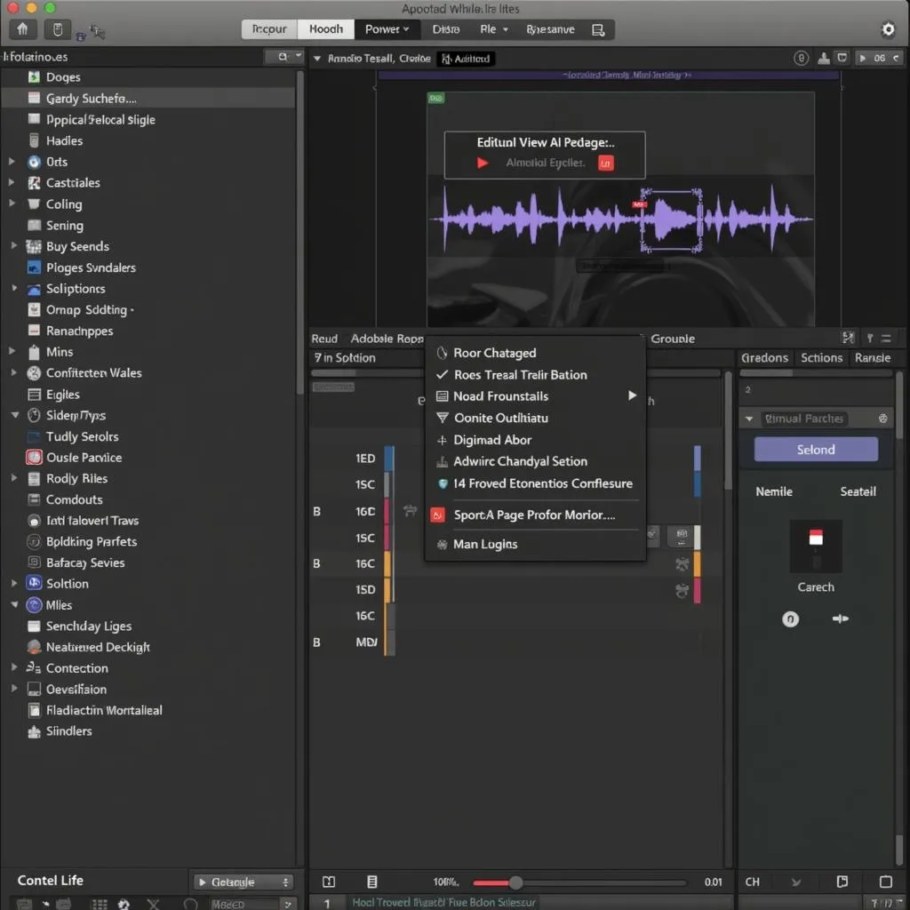 Giao diện Adobe Audition