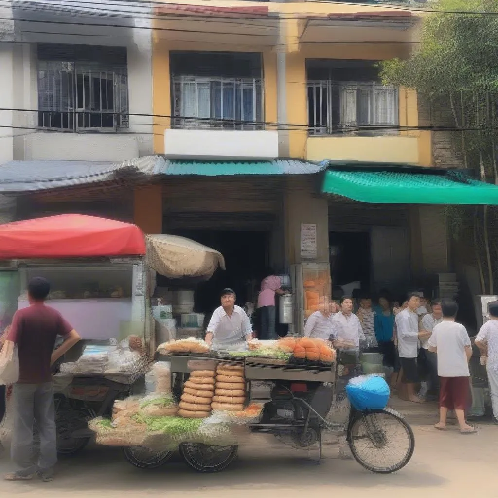 Anh Ba bán bánh mì