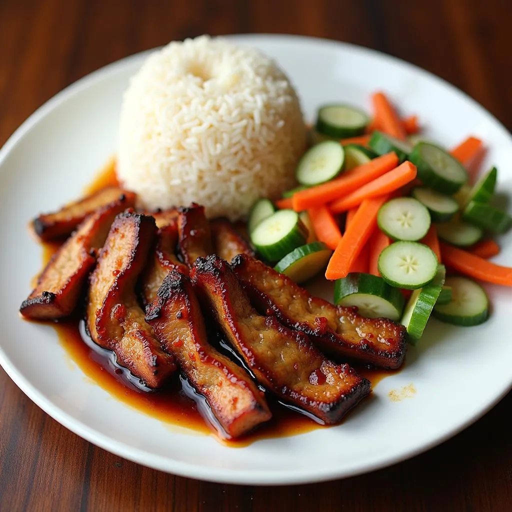 Bún cá Campuchia - Num Banh Chok