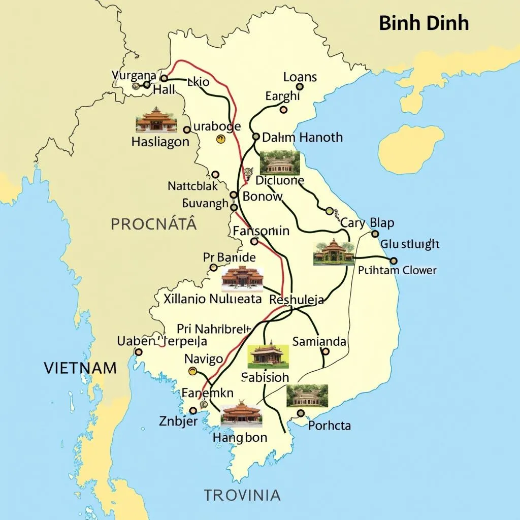 Bản đồ du lịch Bình Định