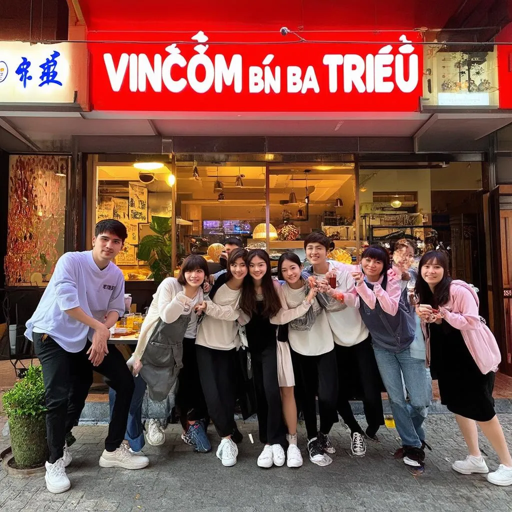 Giới trẻ check in tại Vincom Bà Triệu