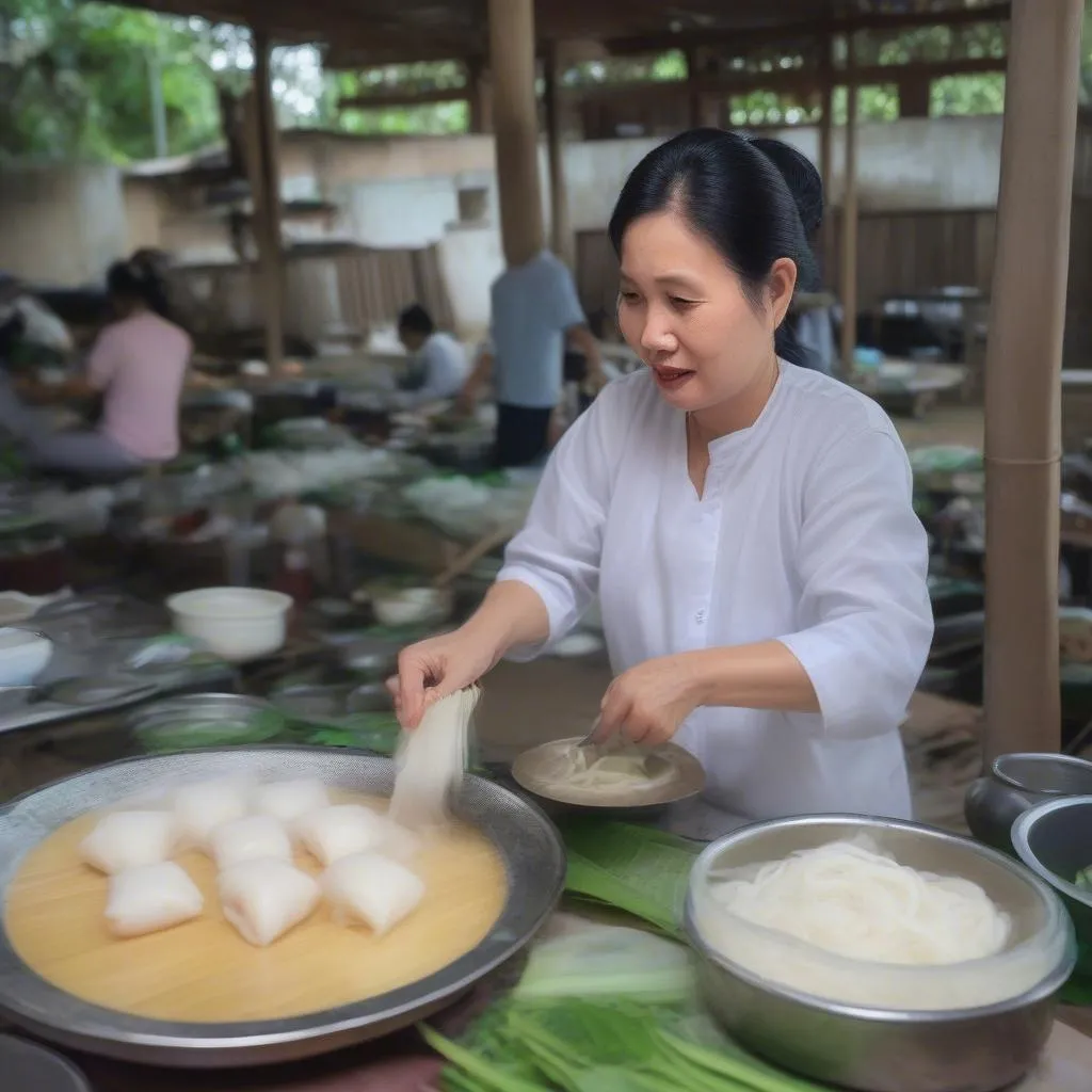 Bánh cuốn Thanh Trì thơm ngon