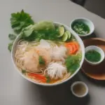 Bún chả cá Nha Trang nghi ngút khói