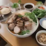 Bún chả Hà Nội thơm ngon hấp dẫn