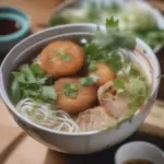 Bún chả mực hấp dẫn