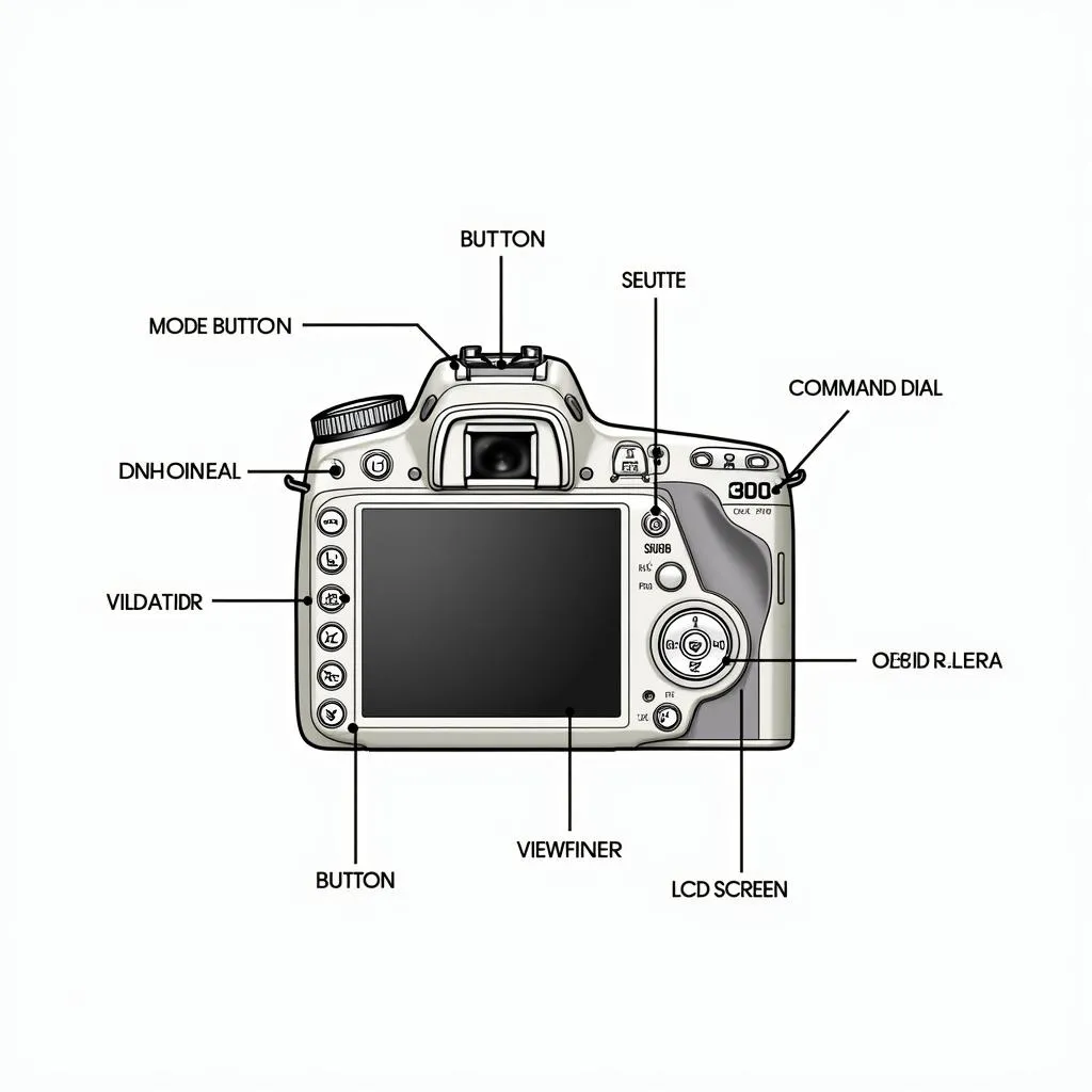 Các bộ phận chính trên thân máy Nikon D5100