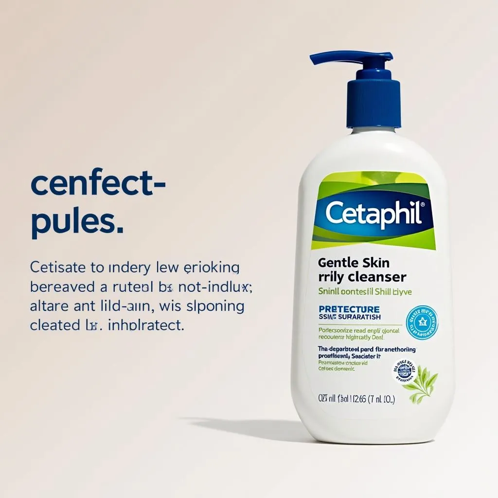 Sữa rửa mặt Cetaphil làm sạch da nhạy cảm