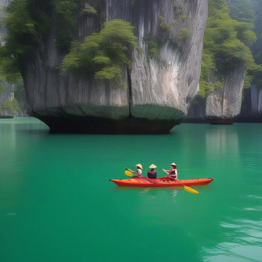 Chèo Kayak Hạ Long