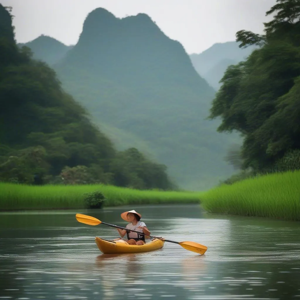 Chèo Kayak Pù Luông