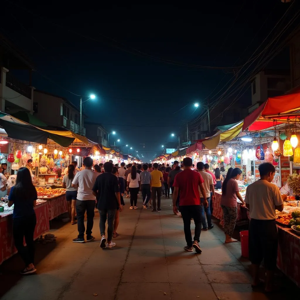 Chợ đêm Ninh Kiều lung linh về đêm