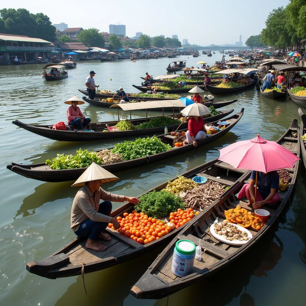 Chợ nổi Cái Răng - Cần Thơ