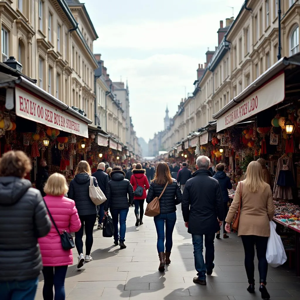 Chợ trời Portobello Road nhộn nhịp