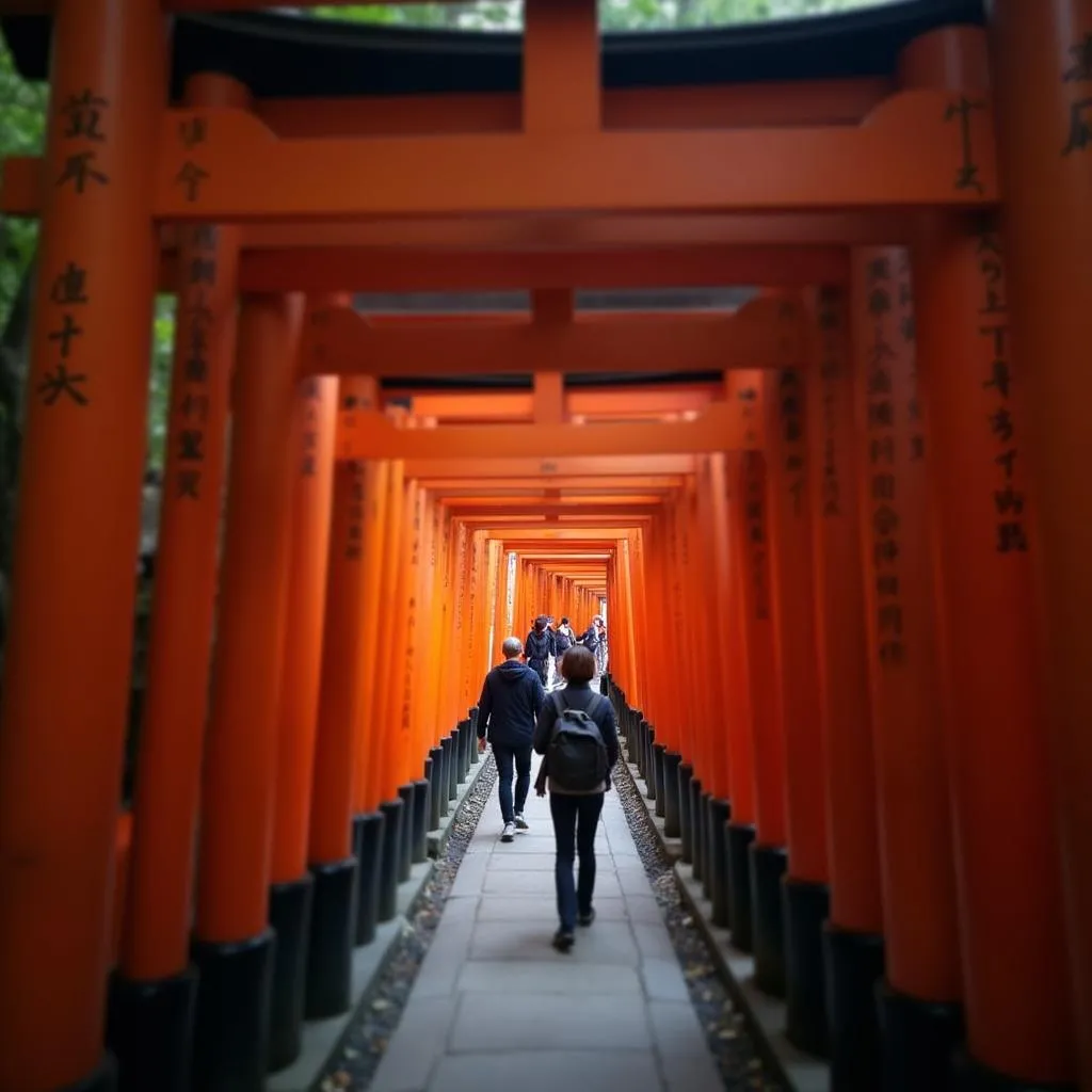 Cổng Torii Đền Fushimi Inari