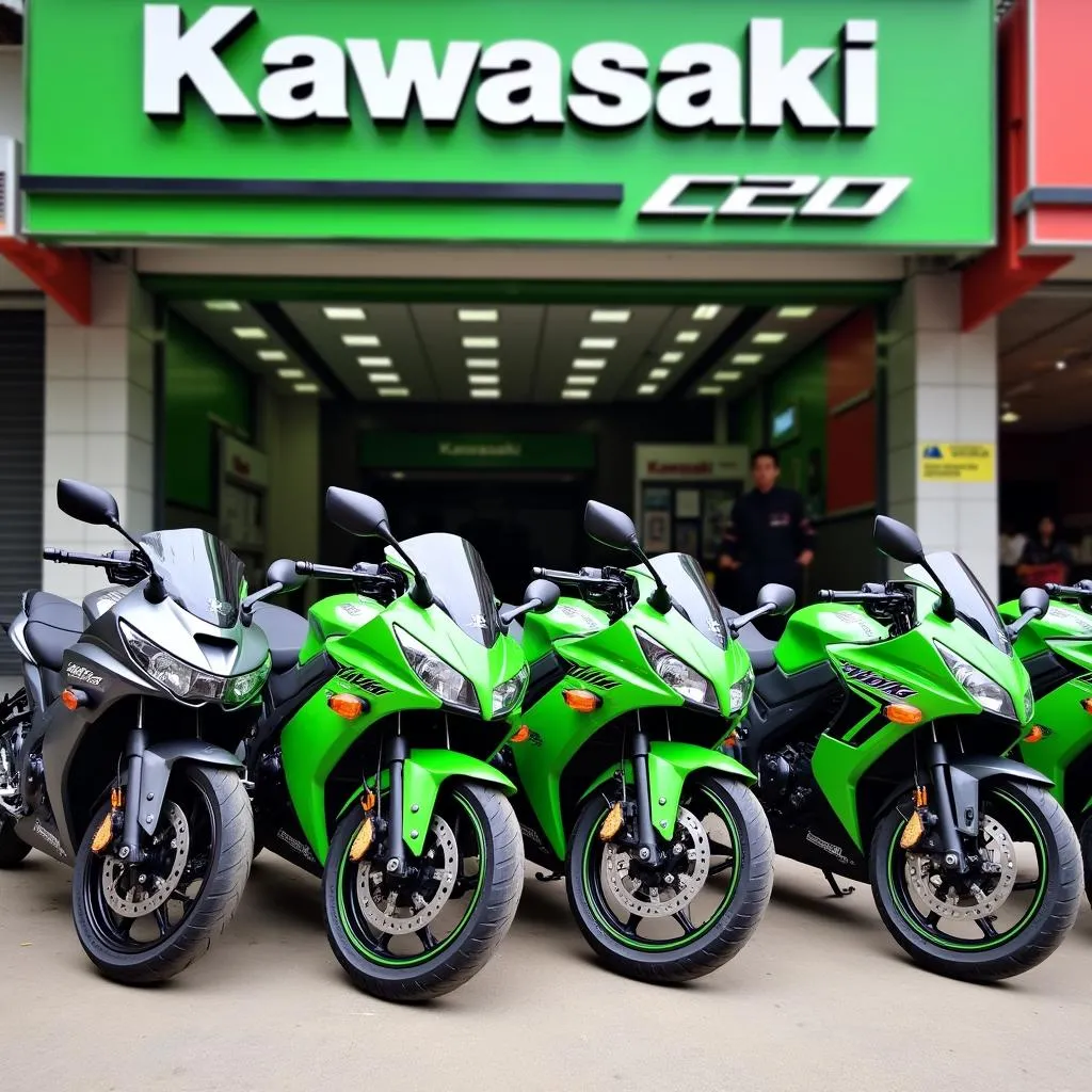 Cửa hàng bán Kawasaki Ninja 125 tại Hà Nội