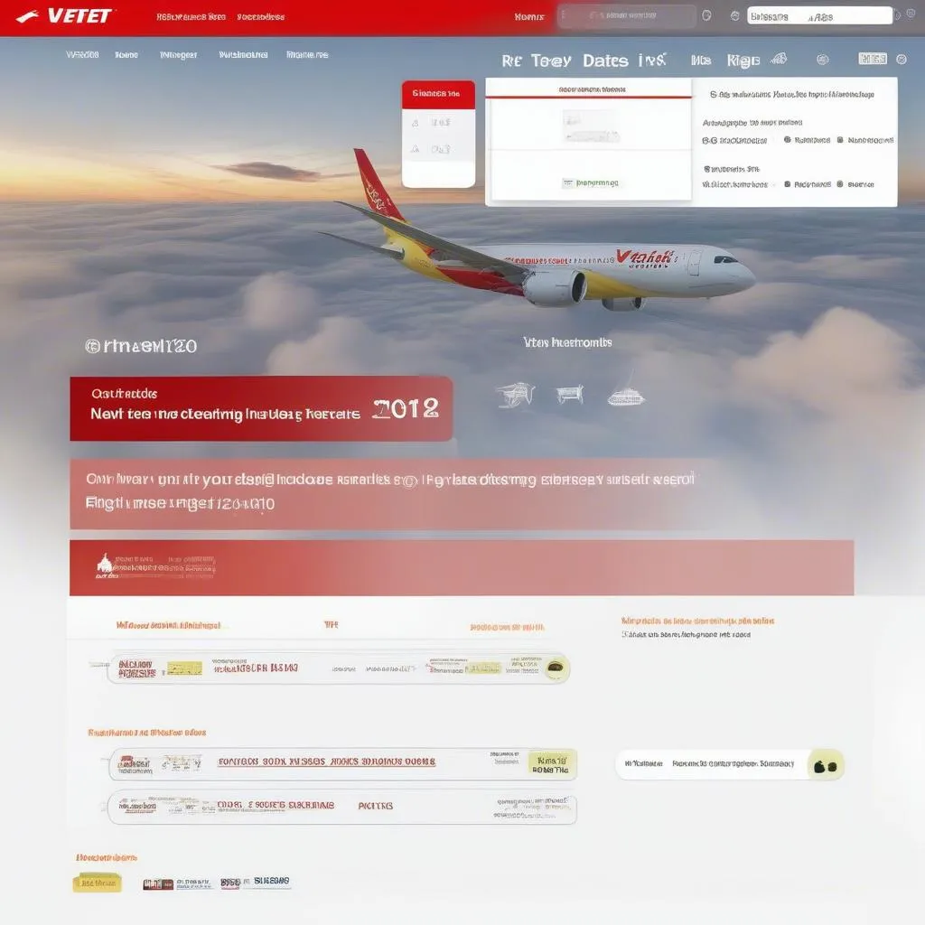 Đặt vé Vietjet trên website