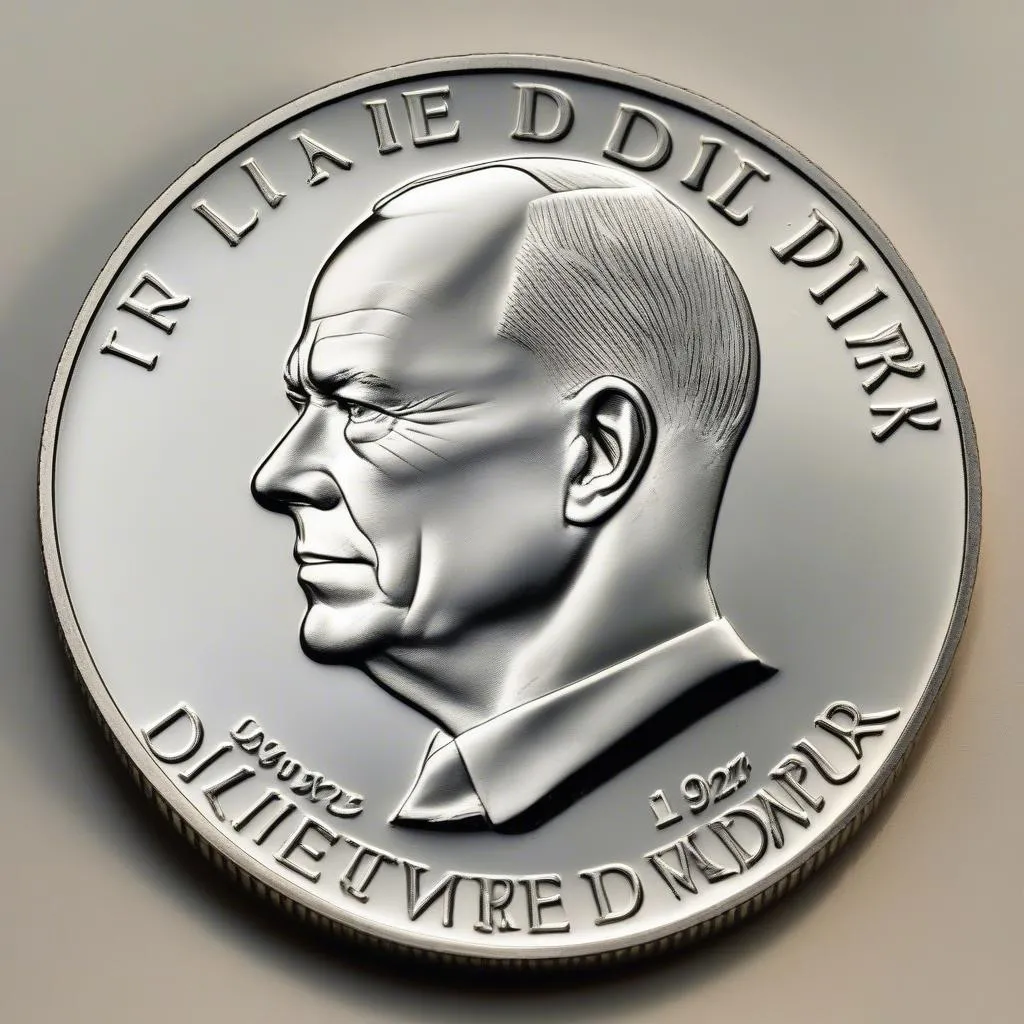 Mặt trước đồng xu Eisenhower 1972