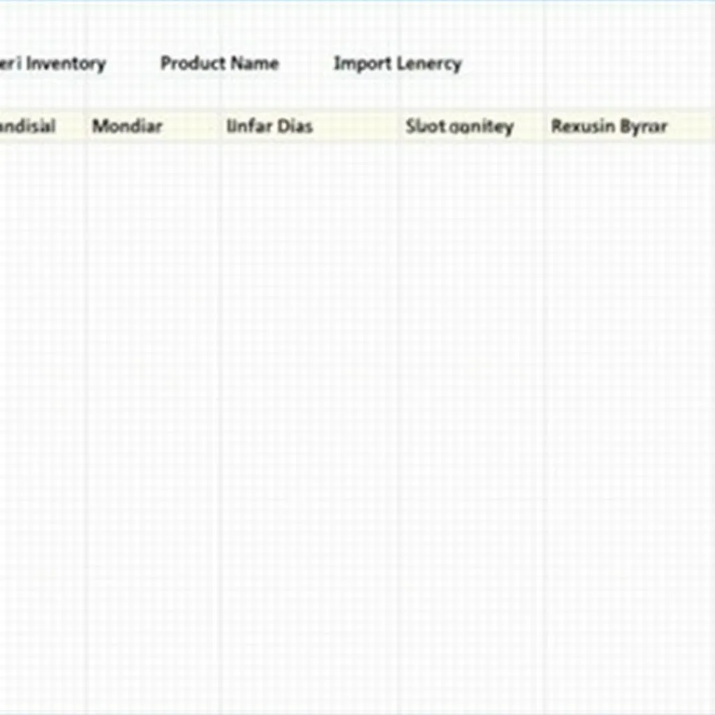 Mẫu Bảng Nhập Xuất Tồn Excel