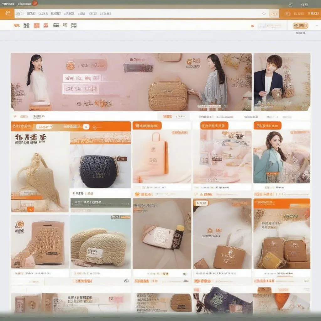 Giao diện chính Taobao