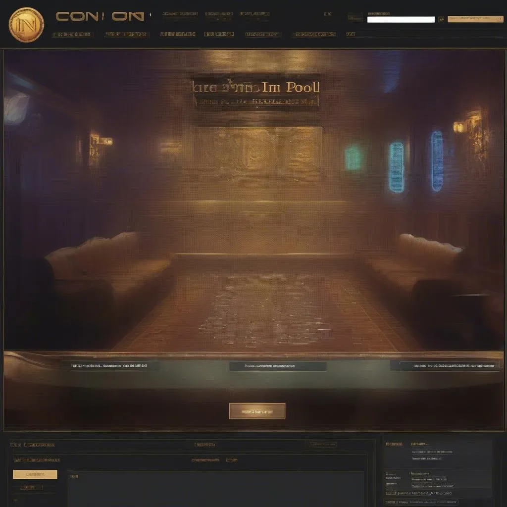 Giao diện website Inn Coin Pool