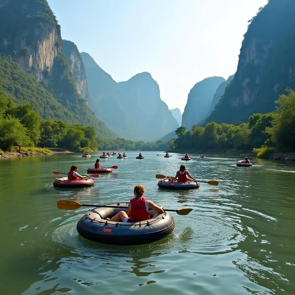 Hoạt động mạo hiểm Vang Vieng