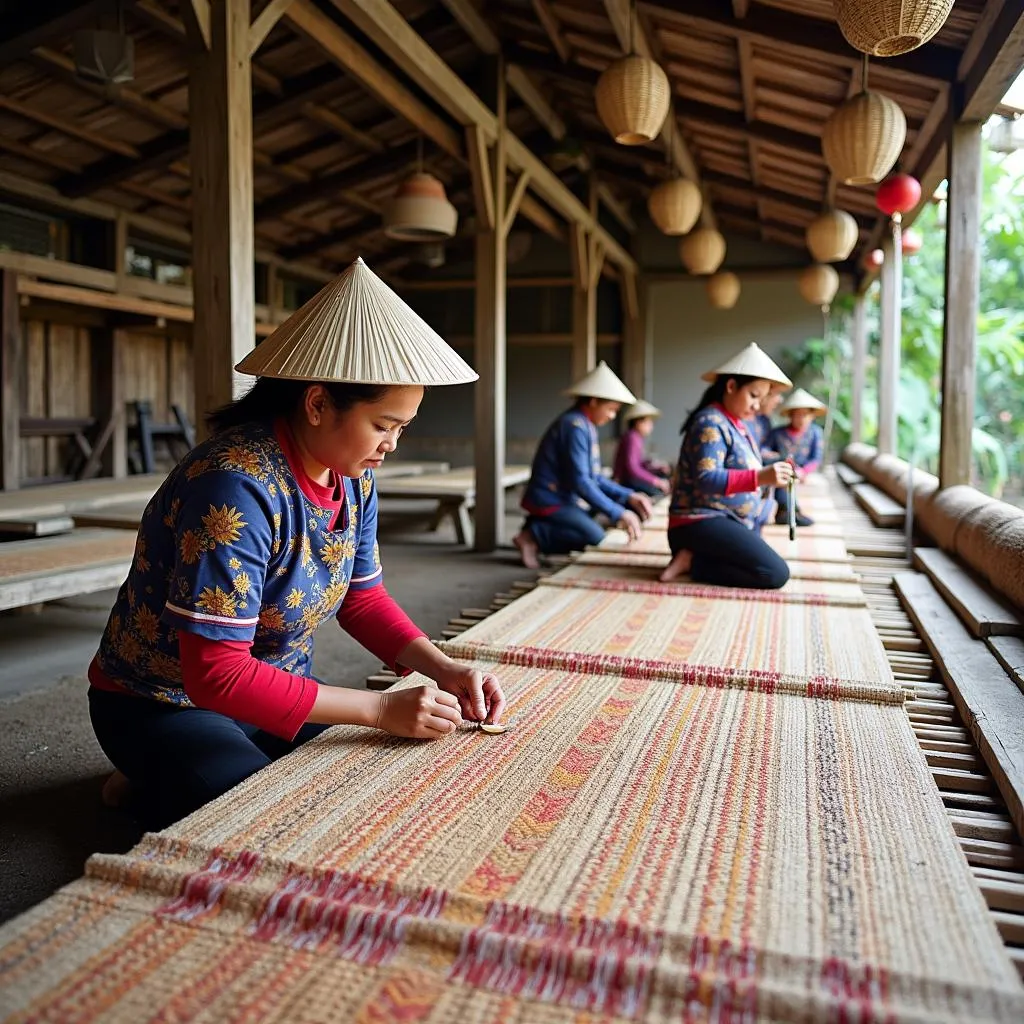 Làng nghề dệt chiếu Bàn Thạch