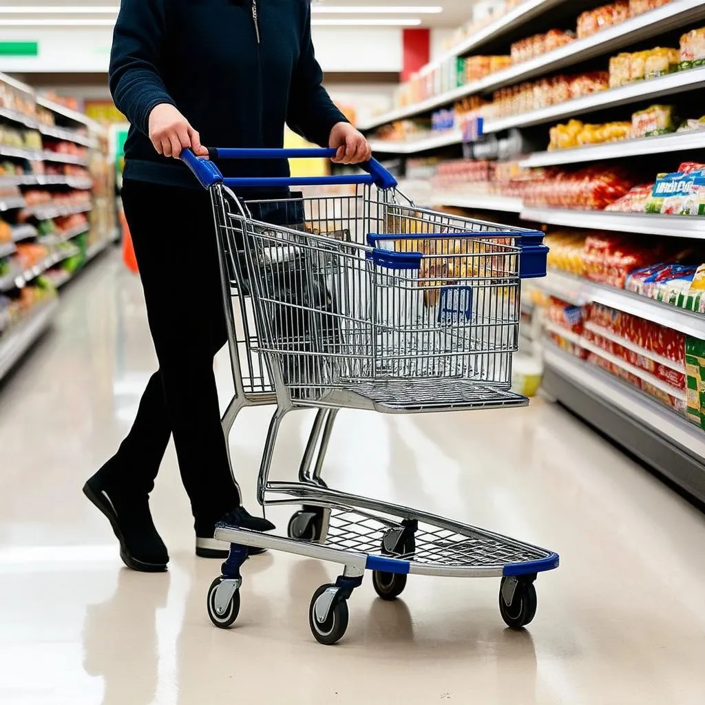 Shopping at the supermarket