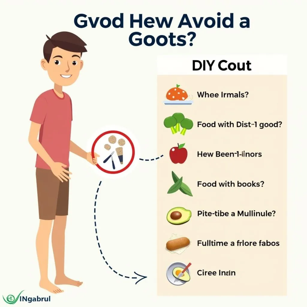 Hình ảnh người bị bệnh gout nên kiêng gì