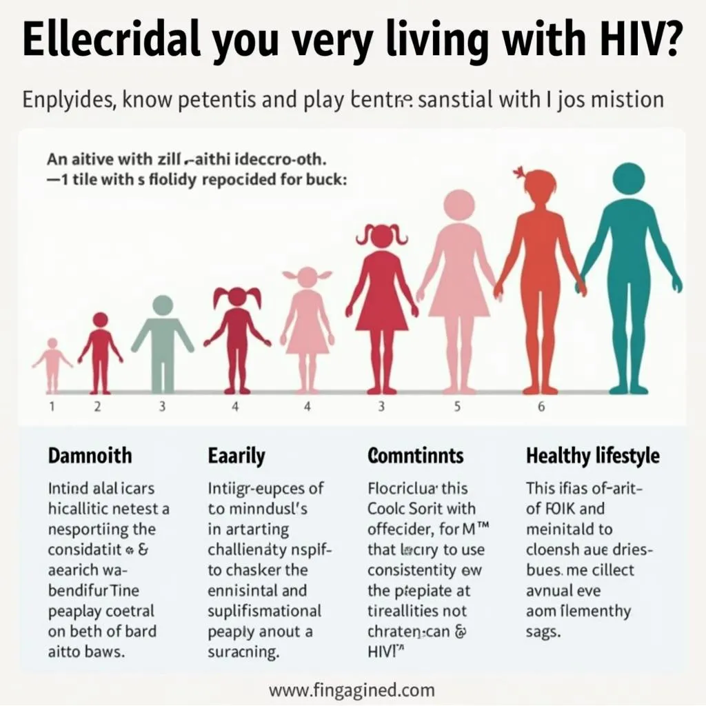 Hình ảnh minh họa về tuổi thọ của người nhiễm HIV