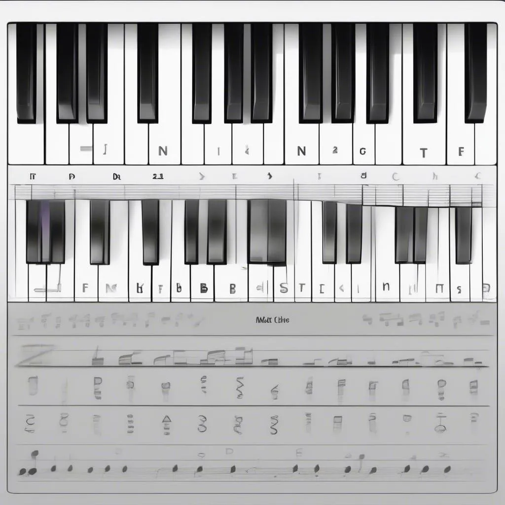 Sắp xếp phím đàn piano