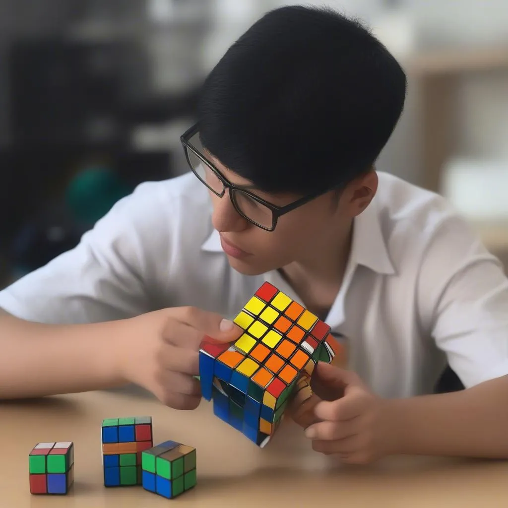 Rubik 6 mặt giai đoạn đầu