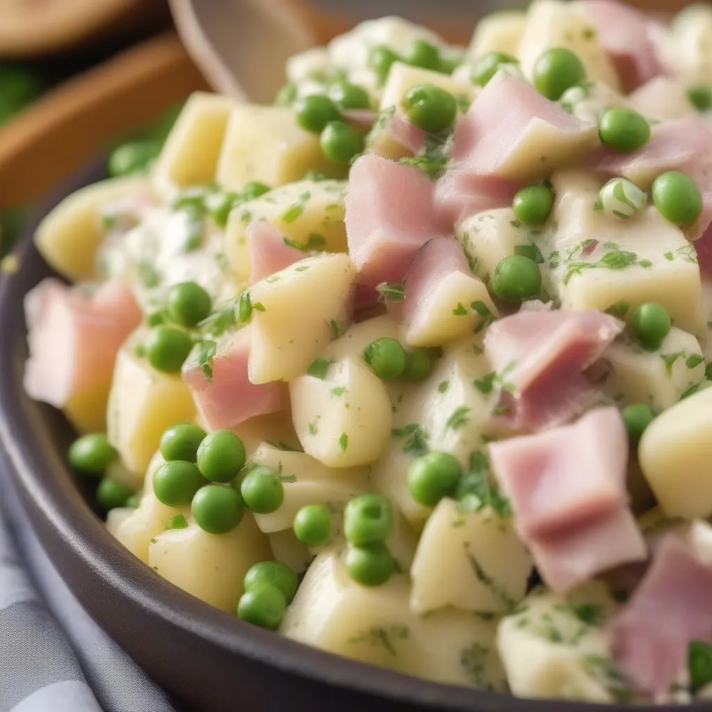 Salad khoai tây thịt nguội