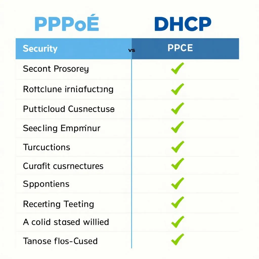 Hình ảnh so sánh PPPoE và DHCP