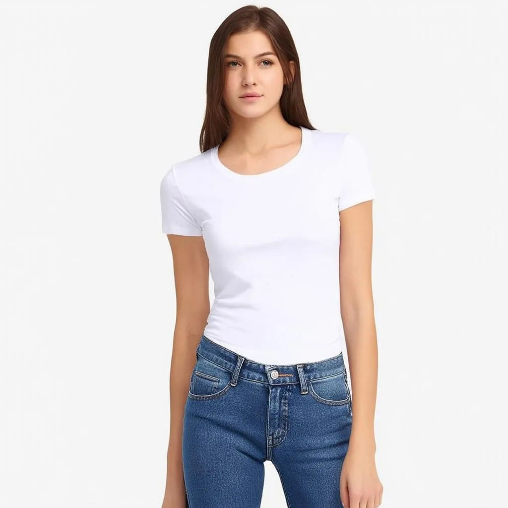 Sơ vin áo thun quần jeans