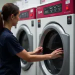 Sử dụng máy giặt LG Coin Laundry