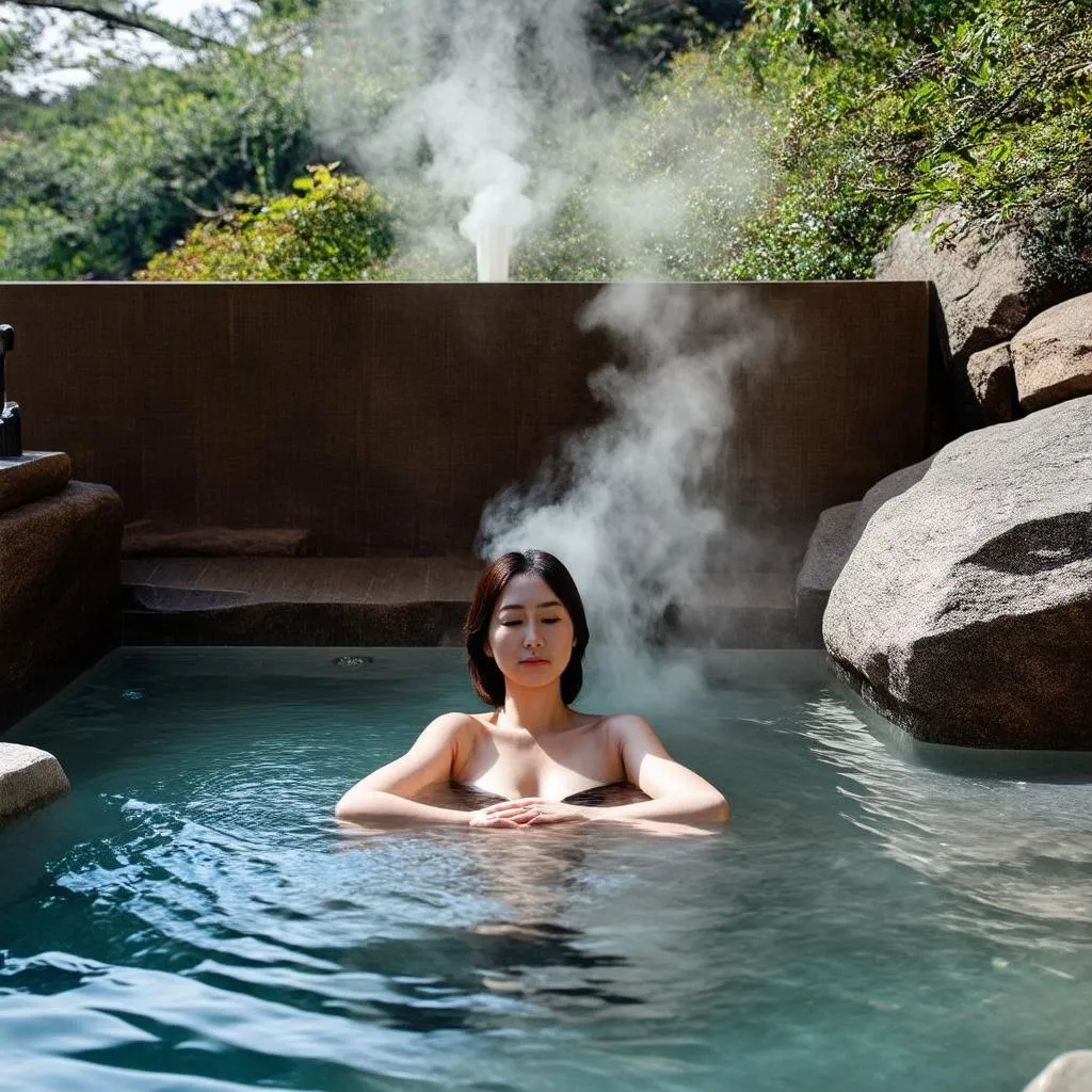 Tắm onsen ngoài trời