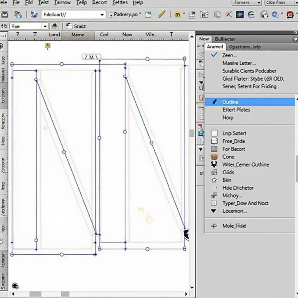 Tạo viền cho chữ decal trong Corel