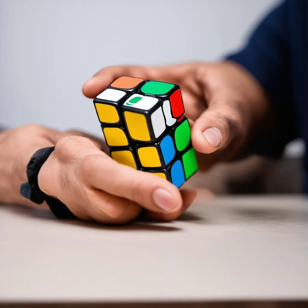 Tay nhanh hơn não giải Rubik tốc độ cao